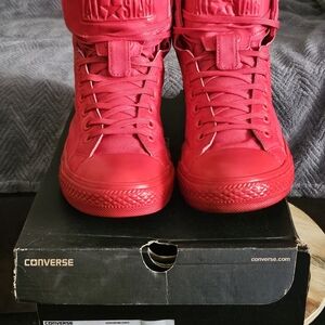 Converse High Top Sneakers - Vibrant Red